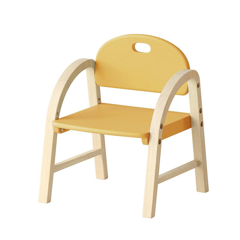 Lumendat Contemporary Scandinavian Solid Wood Arc Liftable Kids Chair Backrest Armrest For Living Room Lumendat
