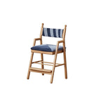 Lumendat Traditional French Trapezoidal Beech Wood Pine Board Faux Cotton-Linen Fabric Sponge Adjustable Kids Desk Chair For Study Lumendat
