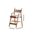 Lumendat Traditional French Trapezoidal Beech Wood Pine Board Faux Cotton-Linen Fabric Sponge Adjustable Kids Desk Chair For Study Lumendat