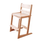 Lumendat Traditional Chinese Beech Oak Wood Rectangular Adjustable Kids Desk Chair Backrest Armless For Living Room Lumendat