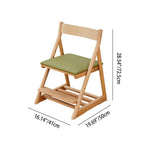 Lumendat Modern Minimalist Triangular Beech Wood PU Leather Sponge Adjustable Kids Desk Chair Backrest Armless For Living Room & Study Lumendat