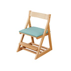 Lumendat Modern Minimalist Triangular Beech Wood PU Leather Sponge Adjustable Kids Desk Chair Backrest Armless For Living Room & Study Lumendat