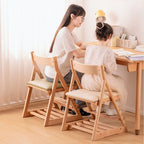 Lumendat Modern Minimalist Triangular Beech Wood PU Leather Sponge Adjustable Kids Desk Chair Backrest Armless For Living Room & Study Lumendat
