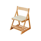 Lumendat Modern Minimalist Triangular Beech Wood PU Leather Sponge Adjustable Kids Desk Chair Backrest Armless For Living Room & Study Lumendat