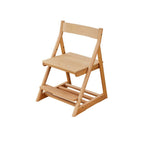 Lumendat Modern Minimalist Triangular Beech Wood PU Leather Sponge Adjustable Kids Desk Chair Backrest Armless For Living Room & Study Lumendat