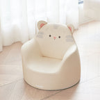 Lumendat Modern Art Deco Cartoon Animal PU Leather Polyurethane Foam Kids Low Stool Backrest Armrest For Bedroom Lumendat