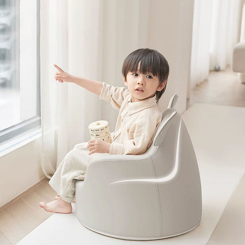 Lumendat Modern Art Deco Cartoon Animal PU Leather Polyurethane Foam Kids Low Stool Backrest Armrest For Bedroom Lumendat
