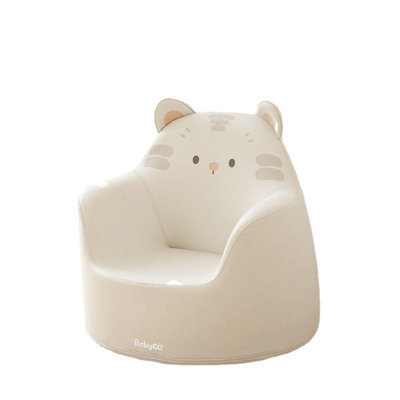 Lumendat Modern Art Deco Cartoon Animal PU Leather Polyurethane Foam Kids Low Stool Backrest Armrest For Bedroom Lumendat