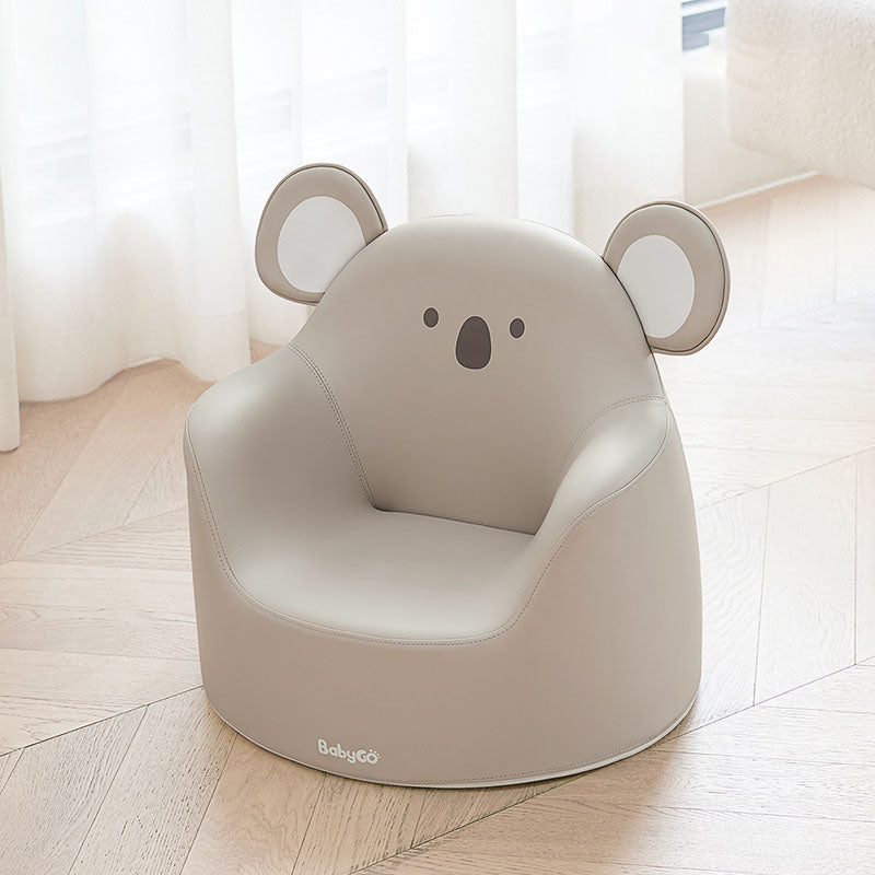 Lumendat Modern Art Deco Cartoon Animal PU Leather Polyurethane Foam Kids Low Stool Backrest Armrest For Bedroom Lumendat