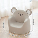 Lumendat Modern Art Deco Cartoon Animal PU Leather Polyurethane Foam Kids Low Stool Backrest Armrest For Bedroom Lumendat