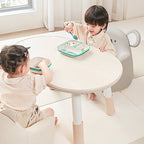 Lumendat Modern Art Deco Cartoon Animal PU Leather Polyurethane Foam Kids Low Stool Backrest Armrest For Bedroom Lumendat