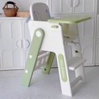 Lumendat Contemporary Nordic Eco-Friendly HDPE PP Plastic Trapezoidal Kids Foldable Adjustable Dining Chair Backrest Armrest For Dining Room Lumendat