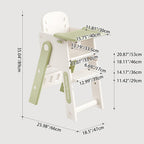 Lumendat Contemporary Nordic Eco-Friendly HDPE PP Plastic Trapezoidal Kids Foldable Adjustable Dining Chair Backrest Armrest For Dining Room Lumendat