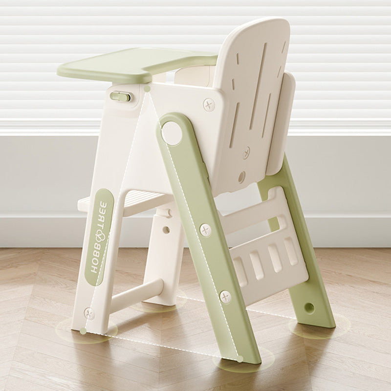 Lumendat Contemporary Nordic Eco-Friendly HDPE PP Plastic Trapezoidal Kids Foldable Adjustable Dining Chair Backrest Armrest For Dining Room Lumendat