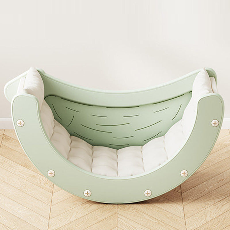 Lumendat Modern Minimalist Eco-Friendly HDPE PP Cotton Banana-Shaped Kids Multifunctional Rocking Chair Backrest For Living Room Lumendat