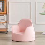 Lumendat Modern Art Deco Wood Faux Leather Animal-Shaped Kids Chair With Backrest & Armrest For Bedroom & Living Room Lumendat