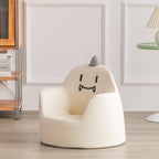 Lumendat Modern Art Deco Wood Faux Leather Animal-Shaped Kids Chair With Backrest & Armrest For Bedroom & Living Room Lumendat