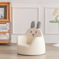 Lumendat Modern Art Deco Wood Faux Leather Animal-Shaped Kids Chair With Backrest & Armrest For Bedroom & Living Room Lumendat
