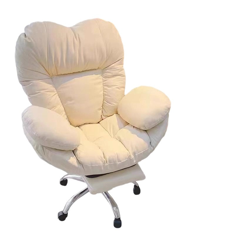 Modern Minimalist Tech Fabric Metal Curved Grid Desk Chair With Backrest & Armrests For Home Office DFM-F