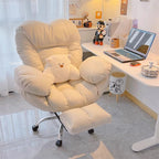 Modern Minimalist Tech Fabric Metal Curved Grid Desk Chair With Backrest & Armrests For Home Office DFM-F