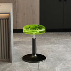 Modern Luxury Acrylic Carbon Steel Round Bar Stool For Dining Room DFM-F