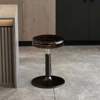 Modern Luxury Acrylic Carbon Steel Round Bar Stool For Dining Room DFM-F