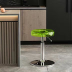 Modern Luxury Acrylic Carbon Steel Round Bar Stool For Dining Room DFM-F
