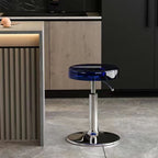 Modern Luxury Acrylic Carbon Steel Round Bar Stool For Dining Room DFM-F