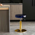 Modern Luxury Acrylic Carbon Steel Round Bar Stool For Dining Room DFM-F