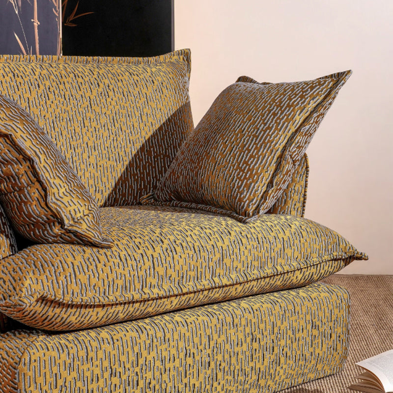 Textured Gold Swivel Birch Wood Accent Chair – Vintage Accent Oriental Sofa for Living Room Lumendat