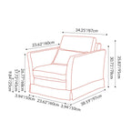Green & White Stripe Pattern Birch Wood Accent Chair – Scandinavian Lounge Chair for Living Room or Study Lumendat