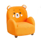 Lumendat Modern Art Deco Lambswool Solid Wood Cartoon Animal Rounded Square Accent Chair With Backrest Armrests For Living Room Lumendat