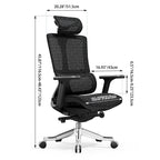Modern Minimalist Ergonomic High Back Mesh Executive Desk Chair - Multi-Function Tilt 3D Armrests Office Chair For Home Office Lumendat
