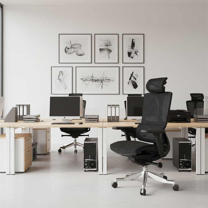 Modern Minimalist Ergonomic High Back Mesh Executive Desk Chair - Multi-Function Tilt 3D Armrests Office Chair For Home Office Lumendat
