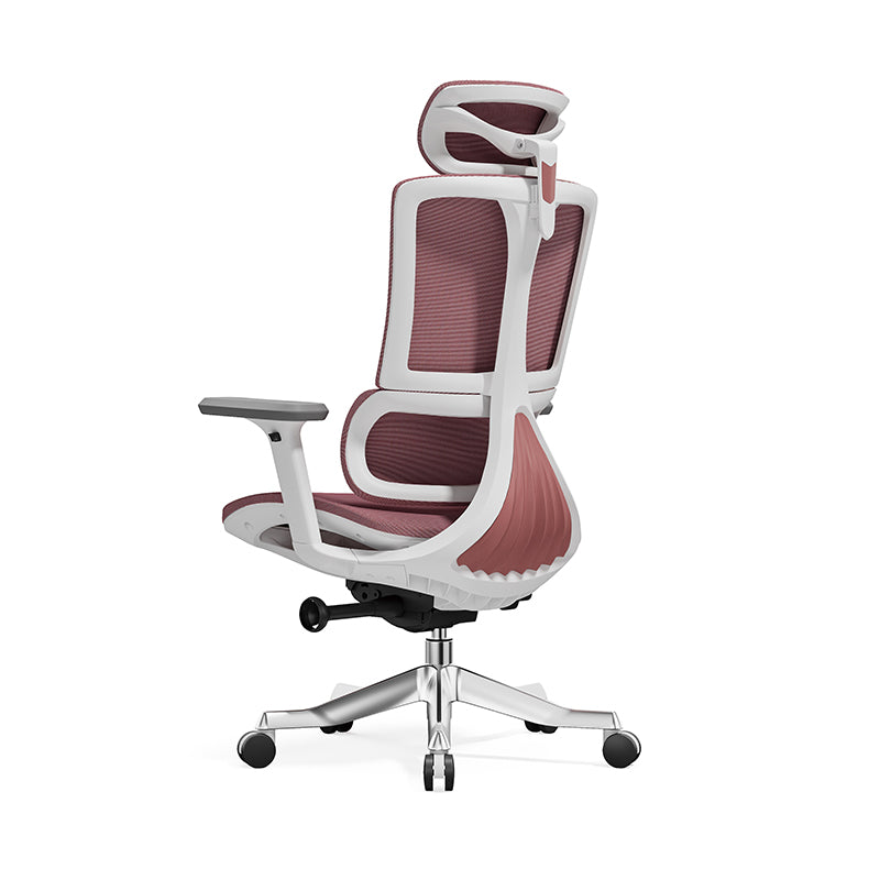 Modern Minimalist Breathable Mesh Ergonomic Desk Chair - Adjustable Lumbar Support Headrest Office Chair For Home Office Lumendat