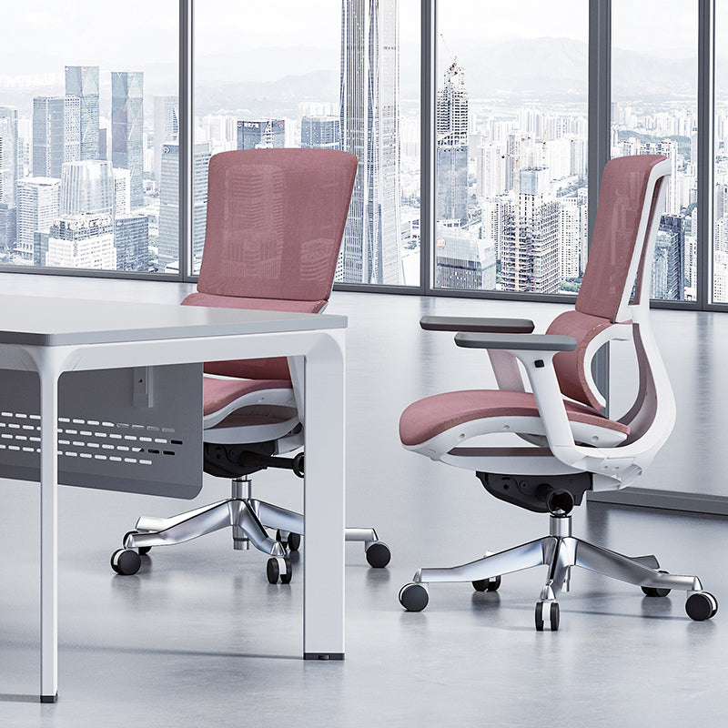 Modern Minimalist Breathable Mesh Ergonomic Desk Chair - Adjustable Lumbar Support Headrest Office Chair For Home Office Lumendat