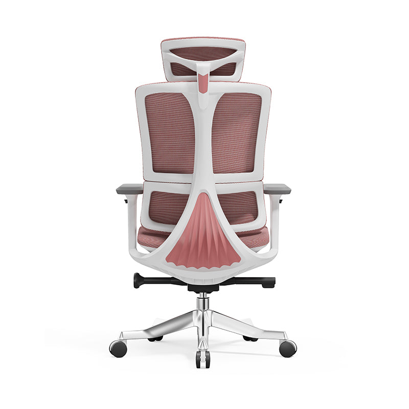 Modern Minimalist Breathable Mesh Ergonomic Desk Chair - Adjustable Lumbar Support Headrest Office Chair For Home Office Lumendat