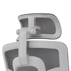 Modern Grey High Back Ergonomic Mesh Executive Office Chair - 3D Armrests Adjustable Headrest Desk Chair For Home Office Lumendat