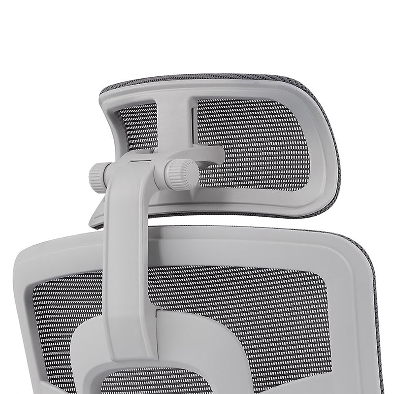 Modern Grey High Back Ergonomic Mesh Executive Office Chair - 3D Armrests Adjustable Headrest Desk Chair For Home Office Lumendat