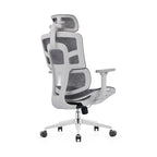 Modern Ergonomic High Back Mesh Grey Executive Office Chair - Adjustable 3D Armrests Lumbar Support Swivel Desk Chair For Home Office Lumendat