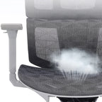 Modern Ergonomic High Back Mesh Grey Executive Office Chair - Adjustable 3D Armrests Lumbar Support Swivel Desk Chair For Home Office Lumendat