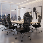 Modern Minimalist High Back Premium Ergonomic Office Chair - 3D Headrest Adjustable Lumbar Support Desk Chair For Home Office Lumendat
