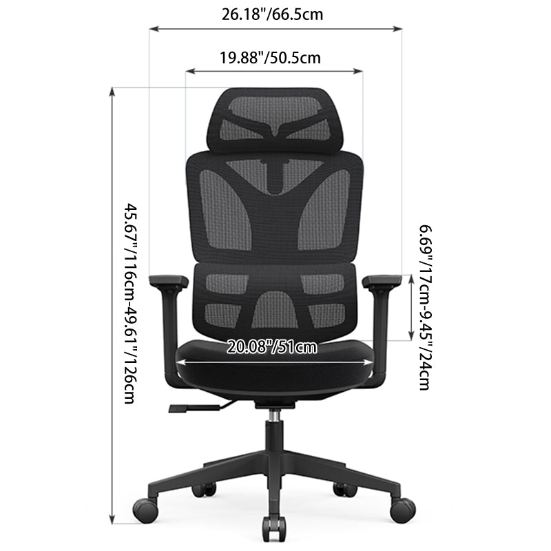 Modern Heavy Duty Ergonomic High Back Mesh Office Chair - SGS Certified Gas Lift 3D Armrests Desk Chair For Home Office Lumendat