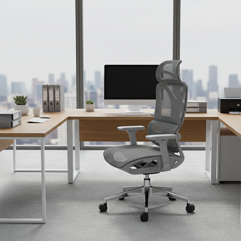 Modern Breathable Ergonomic High Back Durable Mesh Desk Chair - Adjustable Lumbar Support 3D Armrests Office Chair For Home Office Lumendat