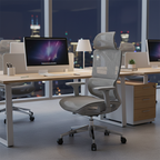 Modern Breathable Ergonomic High Back Durable Mesh Desk Chair - Adjustable Lumbar Support 3D Armrests Office Chair For Home Office Lumendat