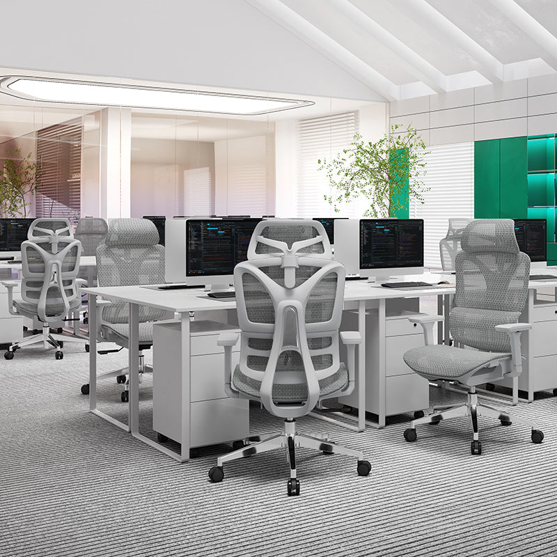 Modern Breathable Ergonomic High Back Durable Mesh Desk Chair - Adjustable Lumbar Support 3D Armrests Office Chair For Home Office Lumendat