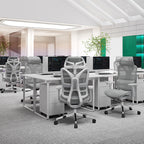 Modern Breathable Ergonomic High Back Durable Mesh Desk Chair - Adjustable Lumbar Support 3D Armrests Office Chair For Home Office Lumendat