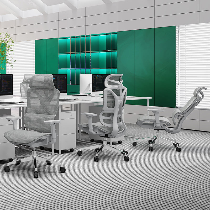 Modern Breathable Ergonomic High Back Durable Mesh Desk Chair - Adjustable Lumbar Support 3D Armrests Office Chair For Home Office Lumendat