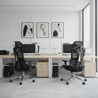 Modern Minimalist High Back Executive Breathable Mesh Ergonomic Office Chair - Adjustable Headrest Lumbar Support Desk Chair For Home Office Lumendat
