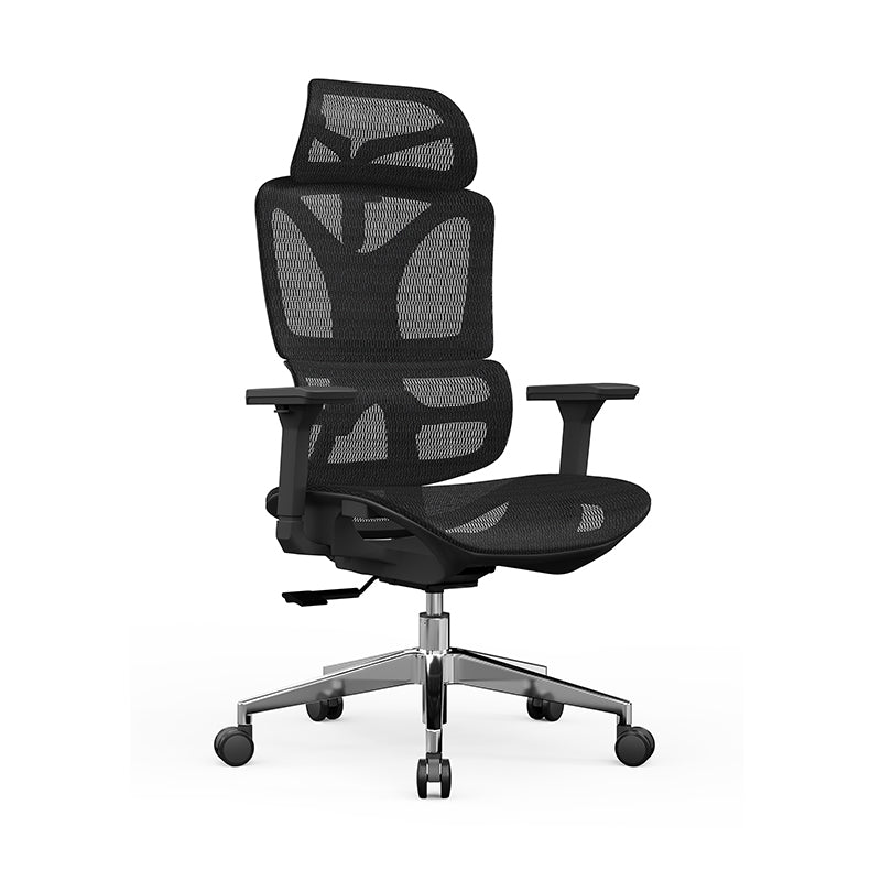 Modern Minimalist High Back Executive Breathable Mesh Ergonomic Office Chair - Adjustable Headrest Lumbar Support Desk Chair For Home Office Lumendat